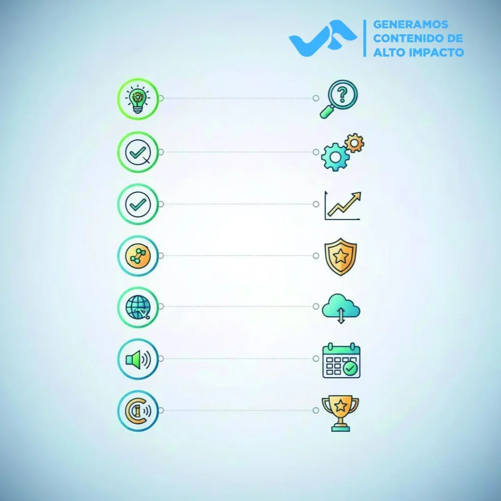Infografía con las 10 estrategias de gestión de redes sociales