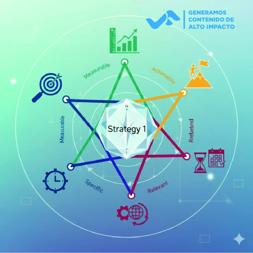 Ejemplo de objetivos SMART en redes sociales