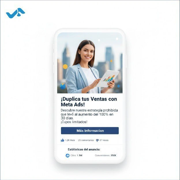 Ejemplo de anuncio de Meta Ads