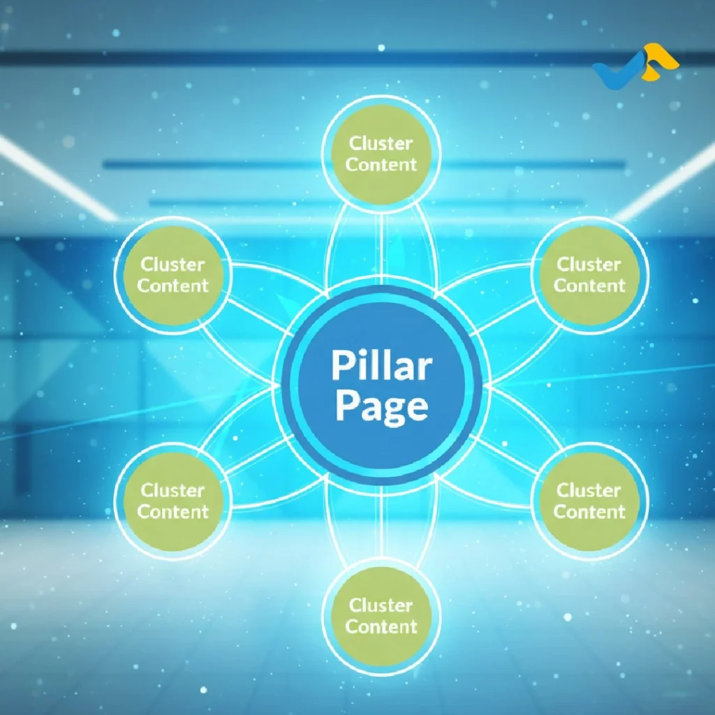 La estructura Pillar Page y Cluster Content para posicionamiento SEO a largo plazo.