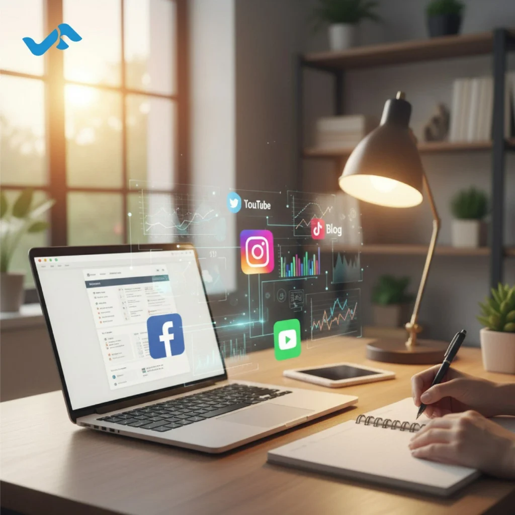 Planificación inicial de estrategias de contenido digital para 2025.
