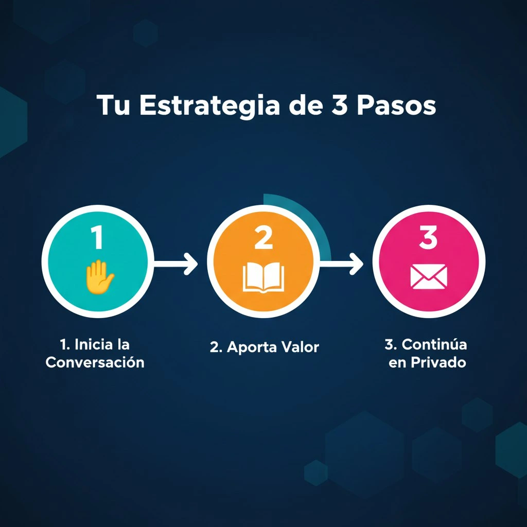 Diagrama de flujo del Método 3x3 de Estrategia de Interacción Social (Respuesta, Valor, Privado).