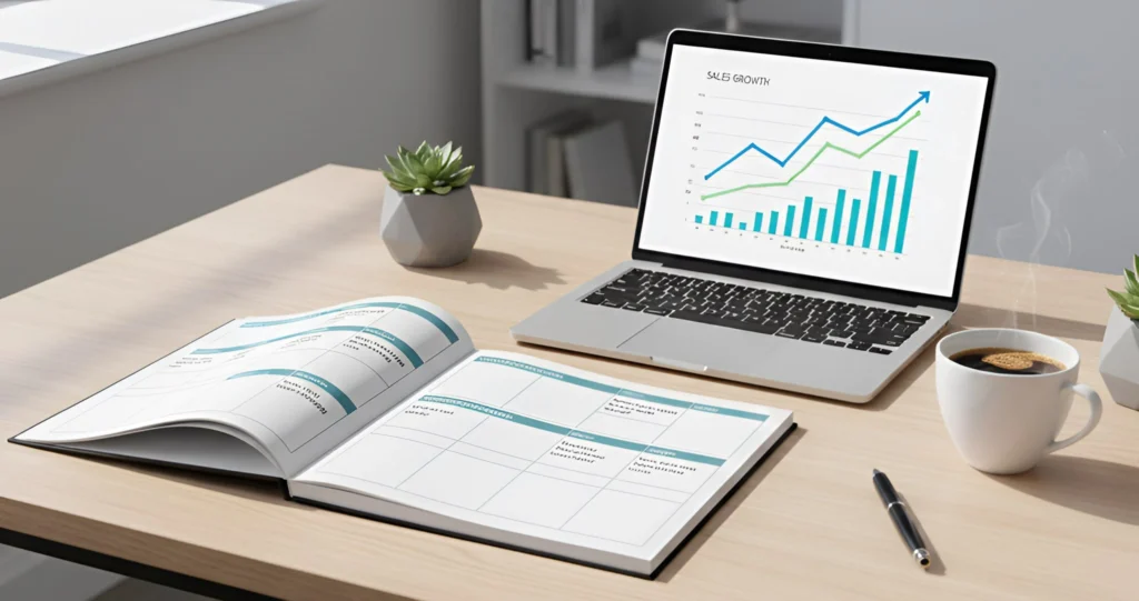 Guía de Planificación de Contenidos para Negocios enfocada en ventas y ROI.