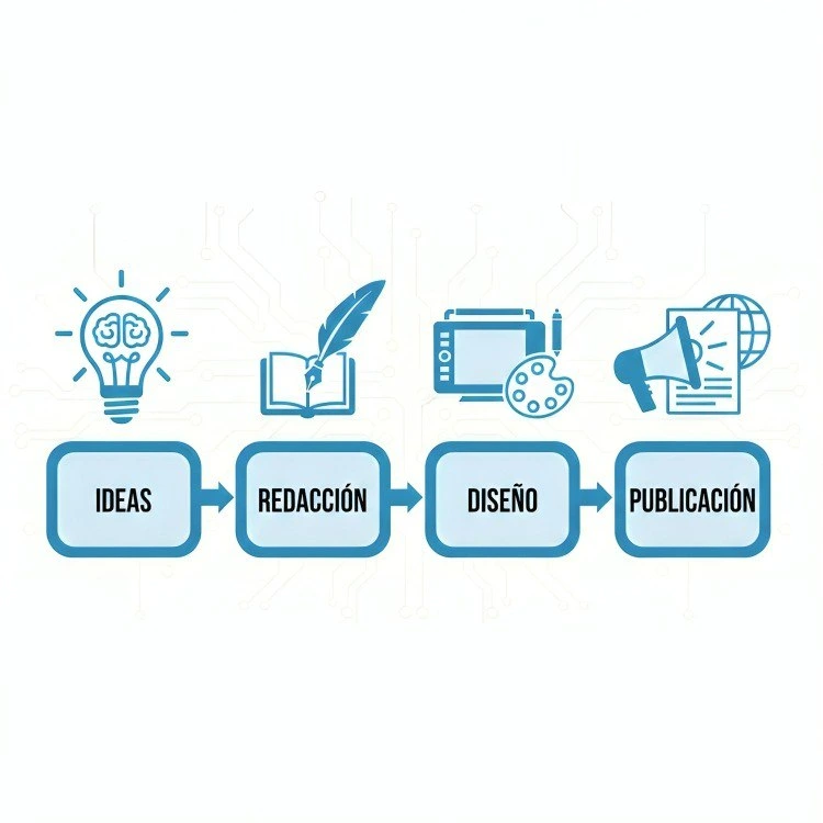 Diagrama de Flujo que ilustra la técnica de Batching para el Proceso Rápido de Contenido (Agrupar tareas).