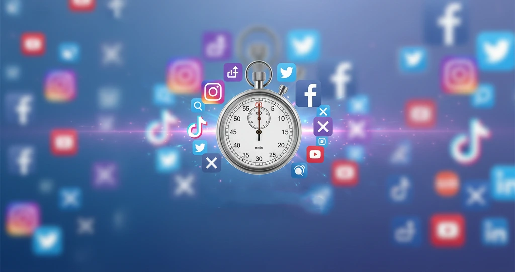 Diagrama del Método 60-Minutos para la Productividad en Redes Sociales y la planificación semanal.