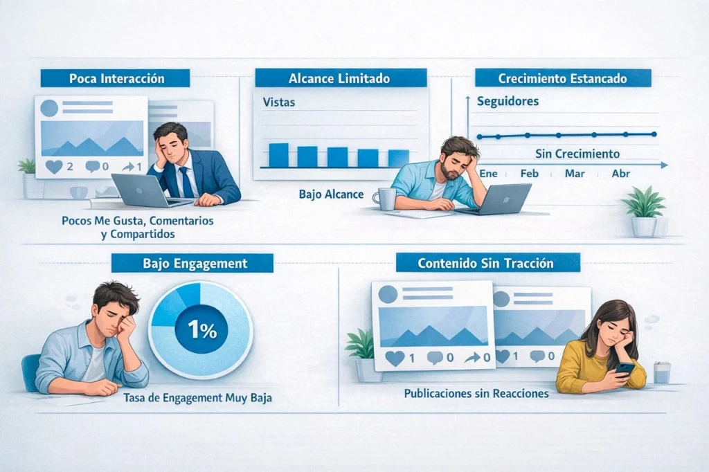 Manejo de redes sociales para empresas sin estrategia ni objetivos claros