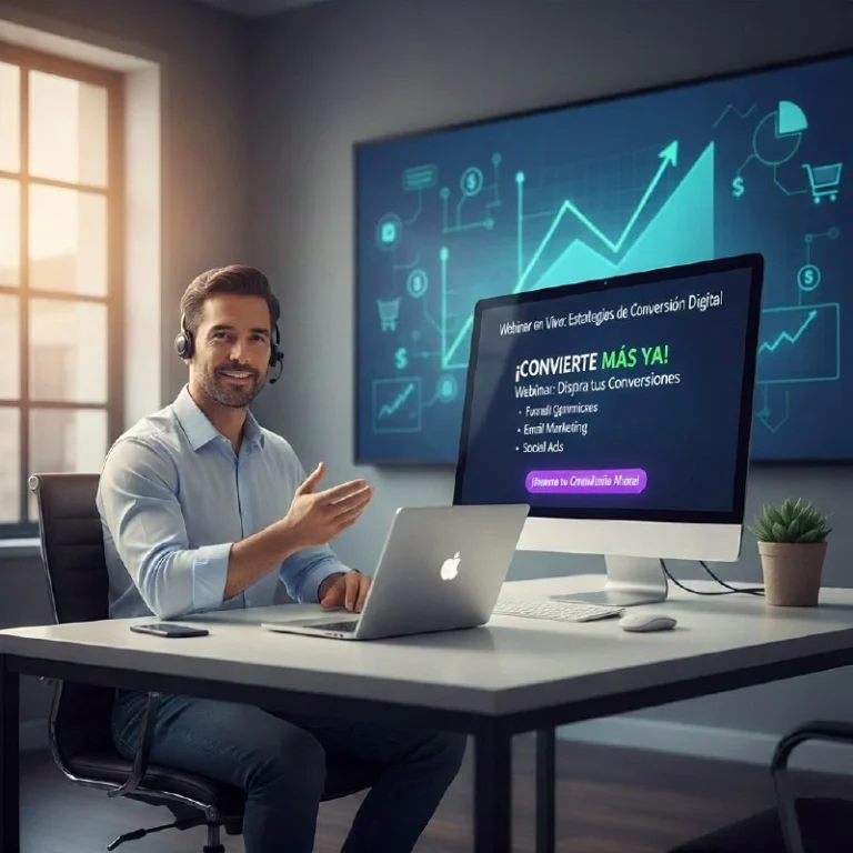 Webinars y eventos digitales diseñados para cerrar ventas