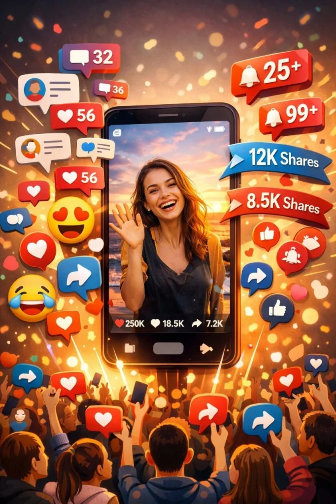 Engagement en redes generado con ContenidoVertical de Alta Retención