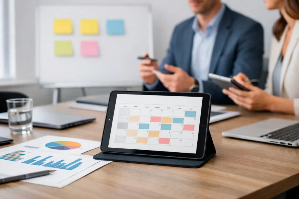 estrategia en redes sociales y gestión de redes con planificación de contenido digital