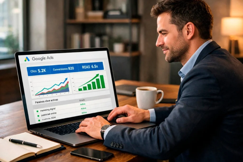 GoogleAds para Principiantes emprendedores con campañas rentables