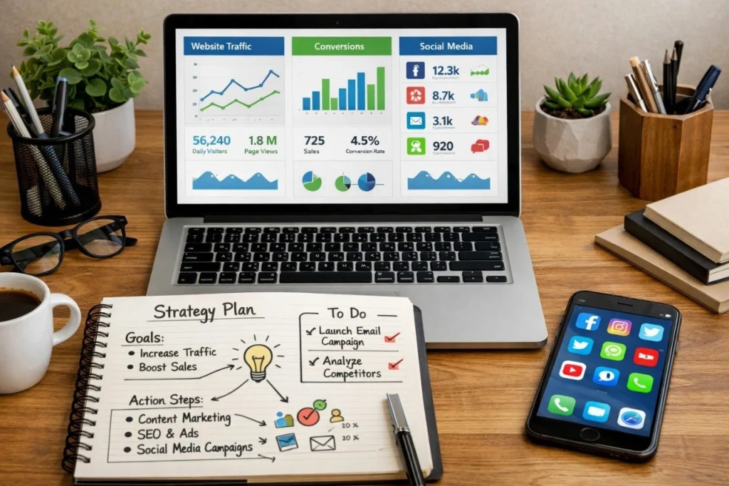 marketing digital para negocios con estrategias de marketing online para empresas