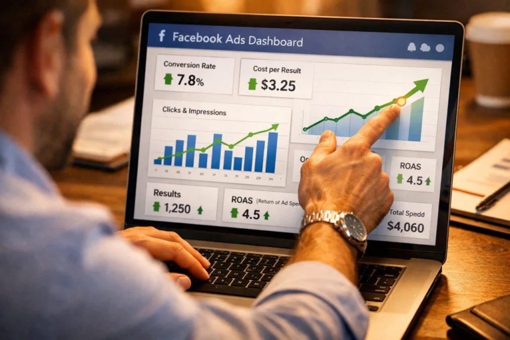 Análisis de métricas en publicidad digital en Facebook para optimizar anuncios pagados en Facebook y mejorar ROI