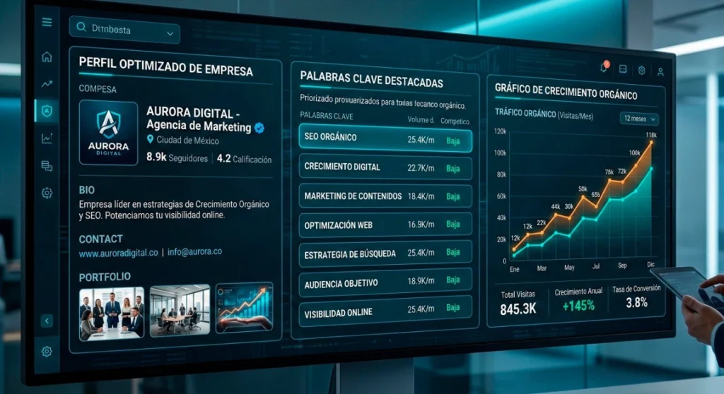 Optimización de redes sociales para empresas con enfoque SEO y posicionamiento digital