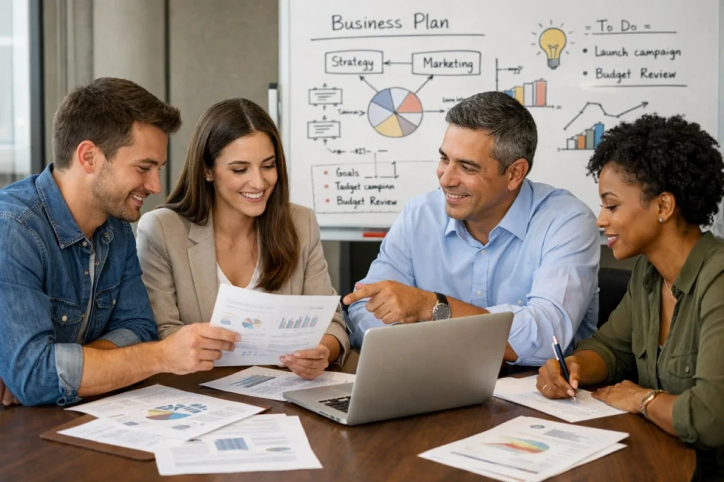 plan de estrategia digital aplicado al marketing digital para empresas con planificación en equipo