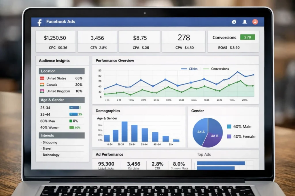 publicidad en fb ads con segmentación de audiencia en estrategia digital para negocios