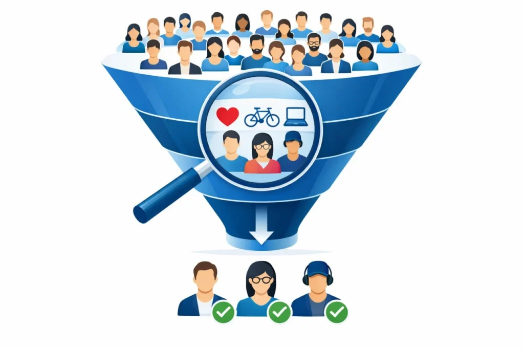 Segmentación avanzada en publicidad en fb ads para llegar al público objetivo de anuncios de Facebook para empresas