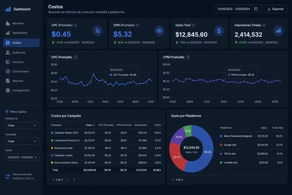 costos Facebook Ads Perú