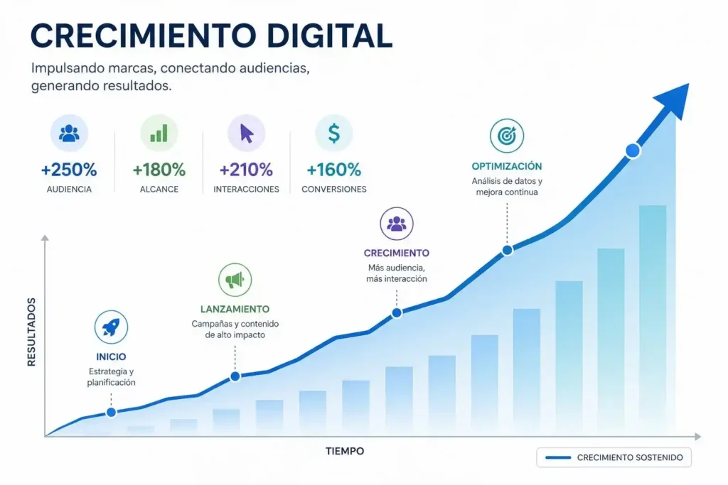 crecimiento redes sociales negocio