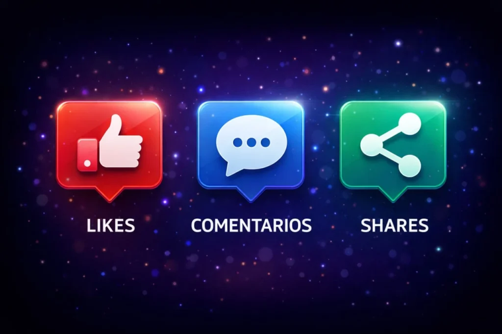 interacción en redes sociales