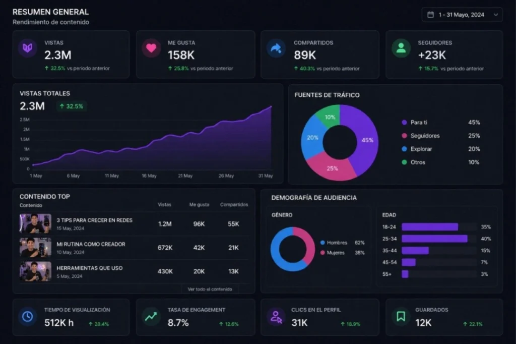 métricas contenido viral
