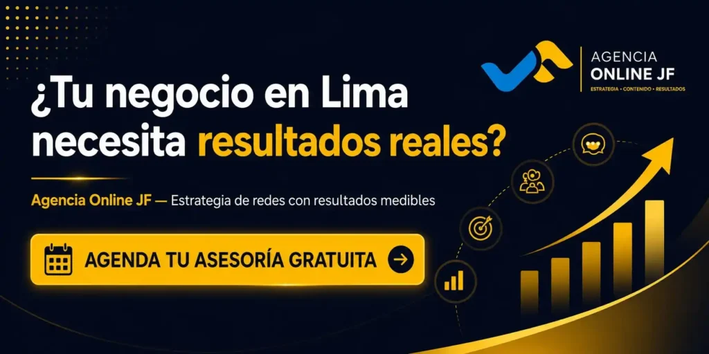 Agencia Online JF — Servicios de gestión estratégica de redes sociales en Lima
