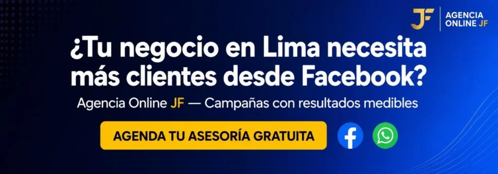 Agencia Online JF — Servicios de anuncios en Facebook Lima