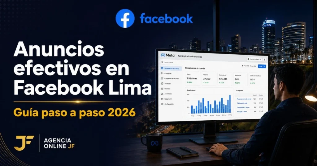 Guía paso a paso para crear anuncios efectivos en Facebook Lima — Agencia Online JF