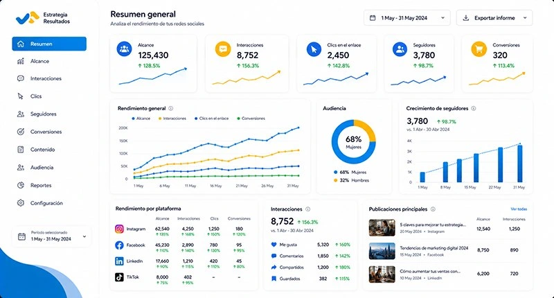 Métricas clave para redes sociales empresariales