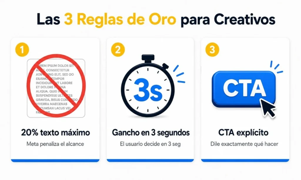 Las tres reglas de oro para imágenes y videos en anuncios de Facebook Lima