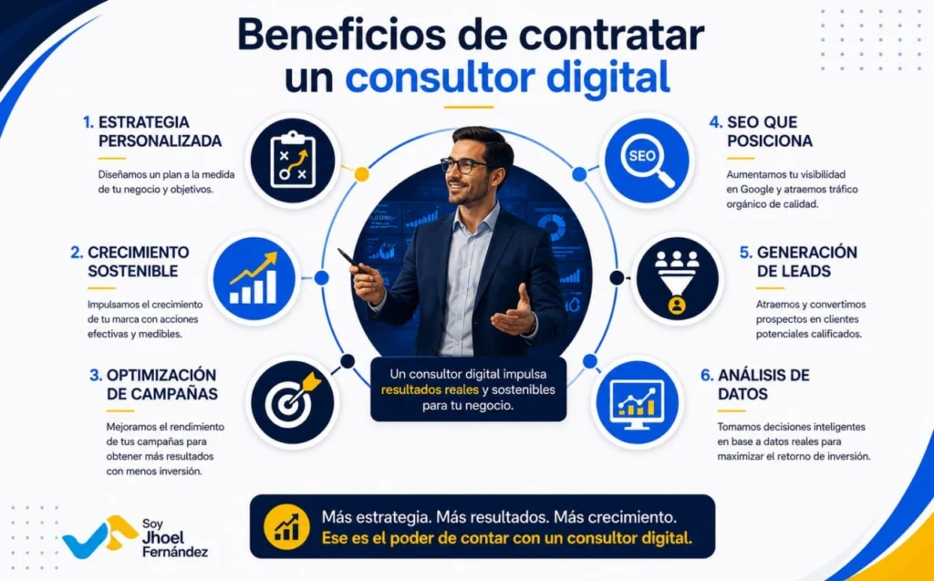 Beneficios de contratar un consultor de marketing digital