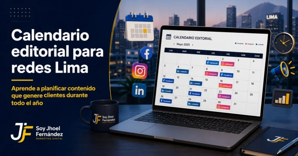 Calendario editorial redes Lima para planificar contenido estratégico