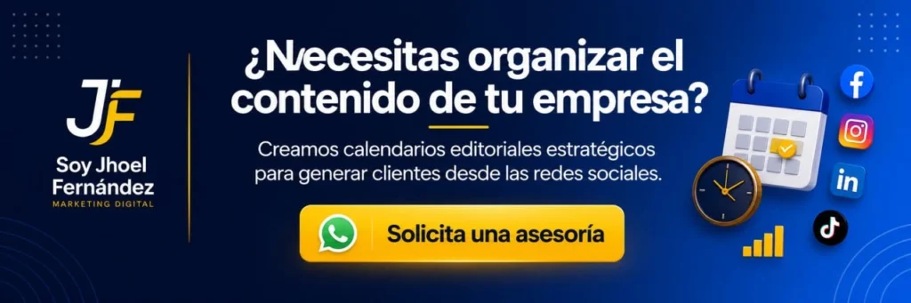 Planificación de contenido para empresas en Lima