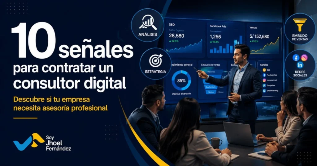 Señales contratar consultor digital y hacer crecer tu empresa